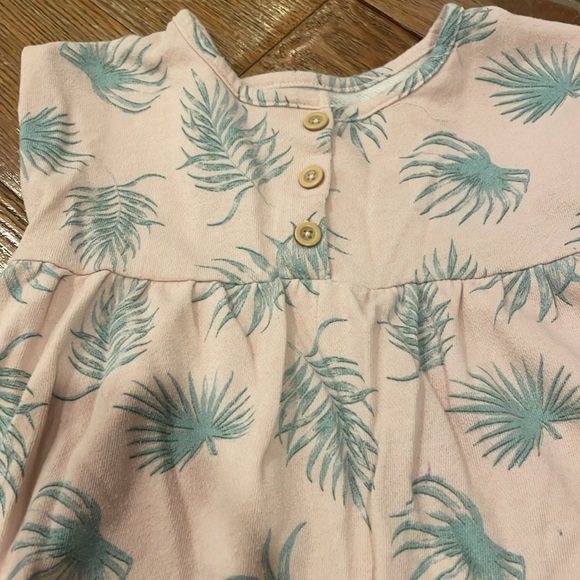 EUC Grayson Threads Mini Pink Dress with Palm Tree Print Size 5T - Picture 2 of 6
